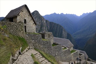 Inca ruined city at dawn