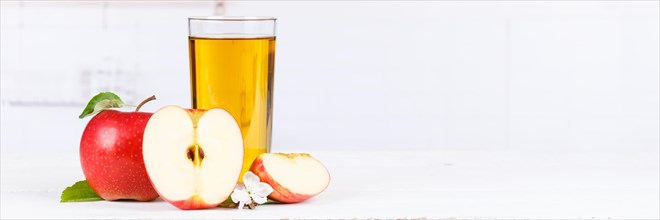 Apple juice apple juice apples glass banner text free space copyspace fruit juice drink