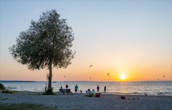 People on the shore of Lake Constance