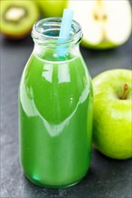 Green Smoothie Juice Apple Green Kiwi Spinach Slate Fruit Juice Fruit Fresh