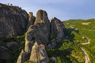 Anapavsas Monastery at sunset