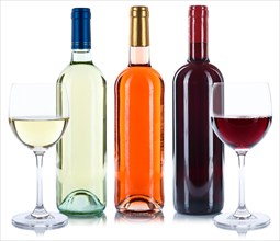 Wine Bottles Glass Wine Bottles Wine Glass Red Wine White Wine Rose Exempted cut out