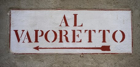 Sign Al Vaporetto