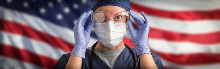 Doctor or Nurse Wearing Medical Personal Protective Equipment
