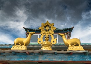 A Bodhi antelope at a Buddhist monastery