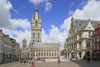 Cloth Hall Lakenhalle with tower Belfry