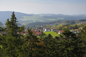 View of Neuschoenau from the tree top walk