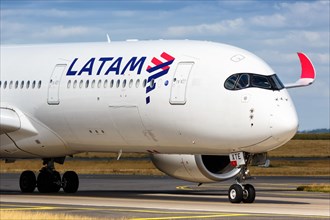 A LATAM Airbus A350-900 with registration number PR-XTE at Charles de Gaulle Airport