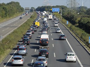 Traffic jam on motorway A42