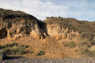 Cliff erosion between Sizewell and Thorpeness
