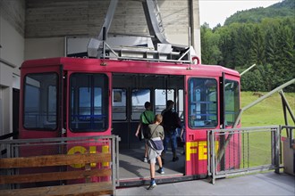 Gondola of the Hochfellnbahn