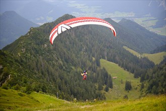 Paraglider on the Hochfelln