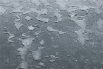 Frozen ice surface