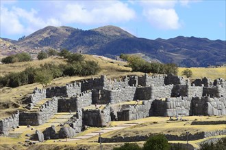 Fortress walls of the Inca ruins Sacsayhuaman