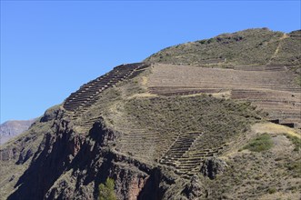 Walled terraces in the Inca ruin complex