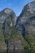 Steep cliffs in Geirangerfjord