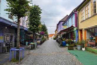 Colourful houses in Fargegaten