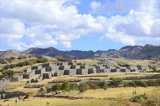 Fortress walls of the Inca ruins Sacsayhuaman