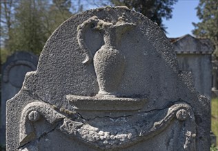 Relief of a Levite jug on a Jewish gravestone