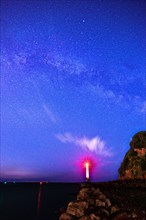 Milky Way over Lighthouse in Shaldon