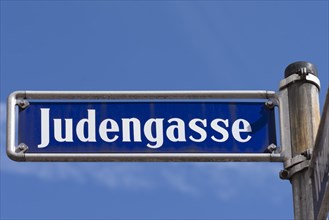 Street sign in Judengasse
