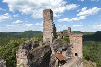 Medieval rock castle