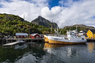 Harbour of the little fishing village of Nusfjord