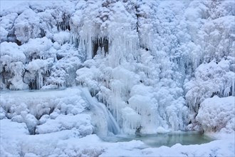 Frozen Riesloch waterfalls