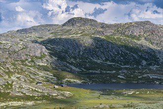 Mountain scnerey around Gausta or Gaustatoppen highest mountain in Norway