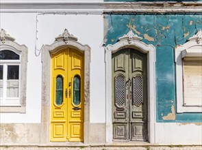 Doors to two different traditional houses