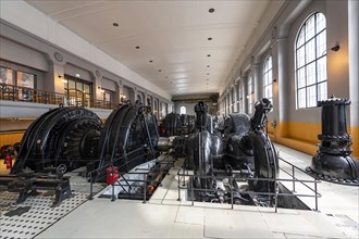 Old turbines in the Hydroelectric power station Unesco world heritage Industrial site Rjukan-Notodden