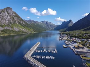Aerial of Gryllefjord