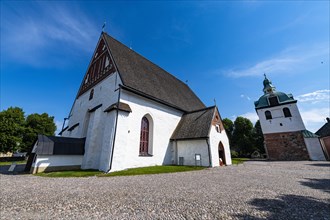 Porvoo cathedral in the wooden town of Poorvo
