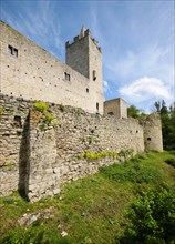 Rudelsburg castle ruins near Bad Koesen