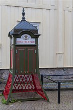 Old Swedish telephone box Rikstelefon in Vimmerby