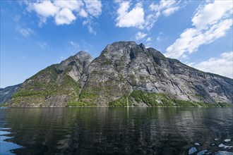 Steep cliffs in Geirangerfjord