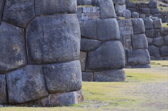 Fortress walls in the Inca ruins Sacsayhuaman