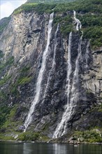 Waterfall in Geirangerfjord