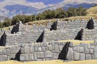 Fortress walls of the Inca ruins Sacsayhuaman