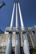 Plant for district heating and steam supply