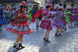 Parade on the eve of Inti Raymi