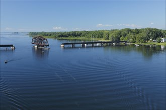 Railway bridge over the Richelieu River