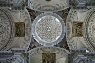 Church ceiling above the choir