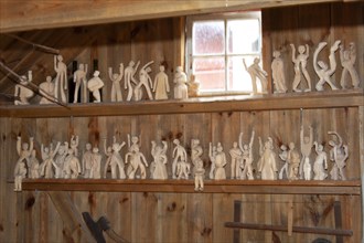 Carved wooden figures