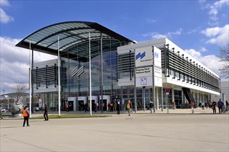 Corona Vaccination Center Munich in the exhibition halls entrance north