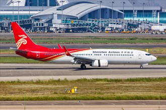 A Shenzhen Airlines Boeing 737-800 aircraft with registration number B-5379 at Guangzhou Airport