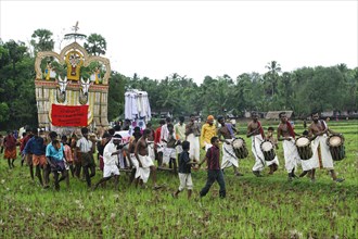 Anthimahakallai Kavu festival in Cheelakkarai near Thrissur