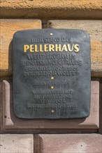 Information board at the Pellerhaus