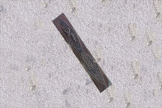 Mezuzah at the doorframe of a former Jewish orphanage until 1949
