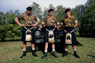 Soldiers in kilts